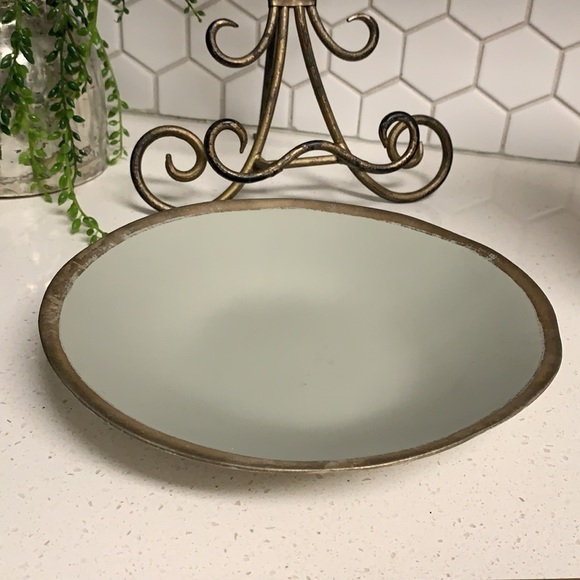 Jars Reflets D’argent gris soup plate 20cm green - Picture 6 of 10